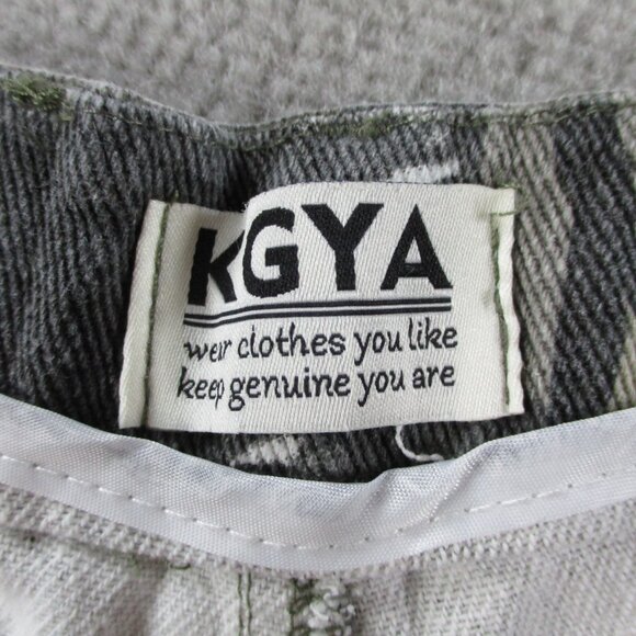 KGYA Camo Pants Womens Small Boyfriend Cargo Y2K Baggy Utility AOP Straight Leg - Picture 11 of 13